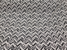 Load image into Gallery viewer, Fabric Sold By The Yard Black White Herringbone Stretch Jersey Knit Fashion New Fabric Dress Draping Clothing Decoration Geometric Pattern
