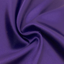 Load image into Gallery viewer, Charmeuse Satin Fabric | 58&quot; Wide | Silky, Bridal | Decoration, Fashion Crafts.Fabric Sold By Yard Purple Stretch Satin Flowy Dress Draping
