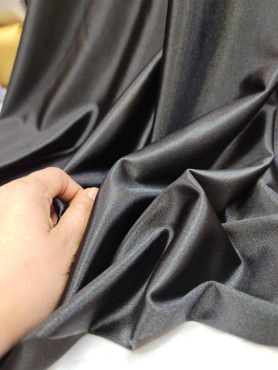 Fabric Sold By The Yard Black Stretch Nylon Spandex Dress Draping Clothing Decoration Custom Nylon Spandex Swimwear Draping