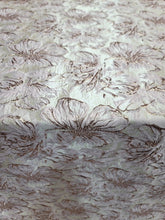 Load image into Gallery viewer, Dusty Pink Floral Flowers Metallic Brocade Fabric Sold By The Yard Embossed
