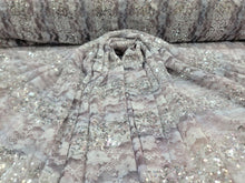 Load image into Gallery viewer, Lavender Lace Embroidery Floral Flower Fabric By The Yard Sequin Mesh
