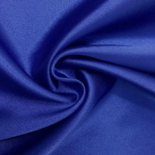 Load image into Gallery viewer, Charmeuse Satin Fabric Stretch | 58&quot; Wide | Silky, Bridal | By Yard Royal Blue
