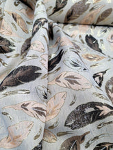 Load image into Gallery viewer, Leaves Blush Brocade Beige Fabric By The Yard Fashion Fabric NEW ARRIVAL 57&quot; W
