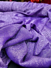 Load image into Gallery viewer, Shimmering Lavender Lame Fabric Sold By The Yard Sewing Crafts Light Weight
