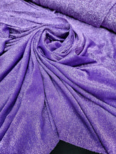 Load image into Gallery viewer, Shimmering Lavender Lame Fabric Sold By The Yard Sewing Crafts Light Weight
