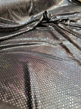 Load image into Gallery viewer, Gunmetal Spandex Fabric By The Yard Metallic Stretch Fashion Sequin Glued
