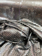 Load image into Gallery viewer, Gunmetal Spandex Fabric By The Yard Metallic Stretch Fashion Sequin Glued
