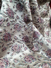 Load image into Gallery viewer, SAGE MAUVE Brocade Flower Floral Fabric Sold By The Yard For Dress Upholstery
