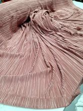 Load image into Gallery viewer, Dusty Rose Micro Pleated Stretch Soft Dress Glamorous FABRIC SOLD BY THE YARD
