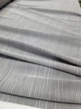 Load image into Gallery viewer, Silver Pleated Stretch Spandex Textured Fabric Sold By The Yard Mini Pleated
