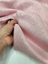 Load image into Gallery viewer, Pink Iridescent Brocade Fabric Sold By The Yard  Textured Fabric
