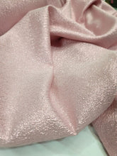 Load image into Gallery viewer, Pink Iridescent Brocade Fabric Sold By The Yard  Textured Fabric
