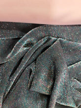 Load image into Gallery viewer, Fabric Sold by the Yard Black Spandex Shimmer Teal Pink Metallic Moon light Fashion Fabric For Stretch Dress Clothing Draping
