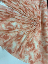 Load image into Gallery viewer, Rayon crepon Blush Peach abstract 51-52 in w Fabric by the yard soft organic kids dress draping clothing decoration flowy fabric
