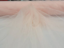 Load image into Gallery viewer, Fabric Sold By The Yard Blush Italian Tulle 1 Way Stretch Fashion Soft Flowy Dress Draping Bridal Gown Dress Prom Bridal Evening Dress
