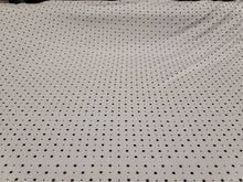 Load image into Gallery viewer, Fabric By The Yard Black Polka Dots White Stretch Jersey Knit Fashion New Fabric Dress Draping Clothing Black and White
