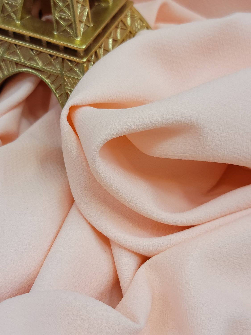 Fabric By The Yard Peach Stretch Crepe Fashion Dress Draping Clothing Fashion New Fabric Dress Draping Clothing Decoration Background