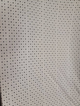 Load image into Gallery viewer, Fabric By The Yard Black Polka Dots White Stretch Jersey Knit Fashion New Fabric Dress Draping Clothing Black and White
