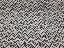 Load image into Gallery viewer, Fabric Sold By The Yard Black White Herringbone Stretch Jersey Knit Fashion New Fabric Dress Draping Clothing Decoration Geometric Pattern
