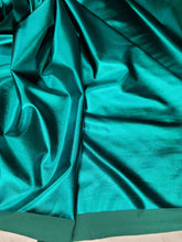 Load image into Gallery viewer, Fabric By The Yard Emerald Green Four Way Stretch  Spandex Iridescent Stretch Clothing Dancer Custom Draping Tablecloth Shine Fashio
