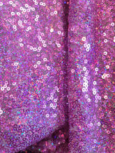 Load image into Gallery viewer, Iridescent Sequin Fabric By The Yard, Lavender Sequin Perfect For Dress Background Linen, Sequin Tablecloth, Runner Glitz Sequins Craft
