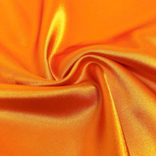 Load image into Gallery viewer, Charmeuse Satin Fabric | 58&quot; Wide  Silky, Bridal | Decoration, Fashion Crafts. Fabric Sold By Yard Orange Stretch Satin Flowy Dress Clothing
