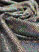 Load image into Gallery viewer, Fabric Sold By The Yard Multicolor Sequin Iridescent Fabric Stretch Nylon Spandex Clothing Dancer Draping Fashion Dress Mermaid Fabric
