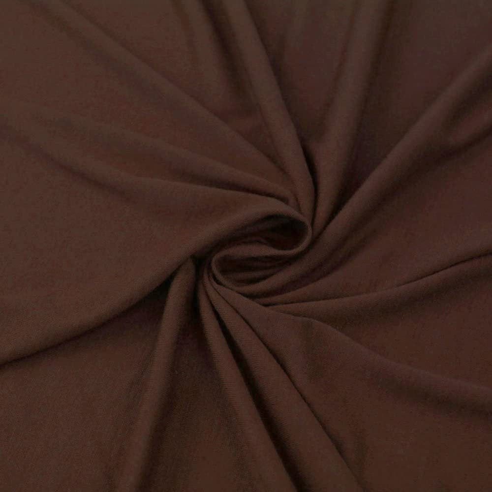 Nylon Spandex Fabric | (4 Way Stretch/Per Yard) Brown Fabric By The Yard Bridal Evening Dress Fashion Gown Prom Draping Clothing