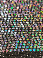 Load image into Gallery viewer, Fabric Sold By The Yard Multicolor Sequin Iridescent Fabric Stretch Nylon Spandex Clothing Dancer Draping Fashion Dress Mermaid Fabric
