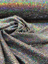 Load image into Gallery viewer, Fabric Sold By The Yard Multicolor Sequin Iridescent Fabric Stretch Nylon Spandex Clothing Dancer Draping Fashion Dress Mermaid Fabric
