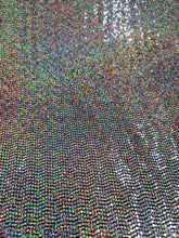 Load image into Gallery viewer, Fabric Sold By The Yard Multicolor Sequin Iridescent Fabric Stretch Nylon Spandex Clothing Dancer Draping Fashion Dress Mermaid Fabric
