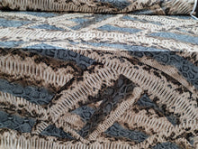 Load image into Gallery viewer, Fabric Sold By The Yard Beige and  Gray Stretch Spandex Snake Pattern  Fashion Dress Draping Clothing Decoration Background Animal Print
